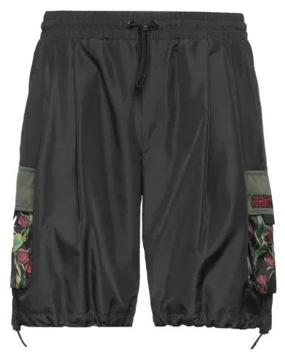 Dolce & Gabbana Man Shorts & Bermuda Shorts Black Size 38 Polyester, Polyamide, Viscose