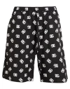 Dolce & Gabbana Man Shorts & Bermuda Shorts Black Size 36 Cotton In Black