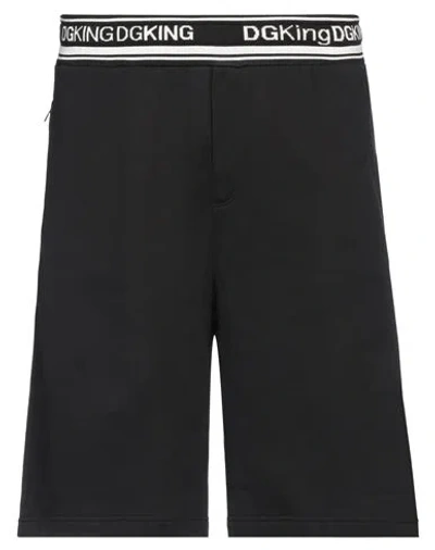 Dolce & Gabbana Man Shorts & Bermuda Shorts Black Size 38 Cotton, Silk, Elastane