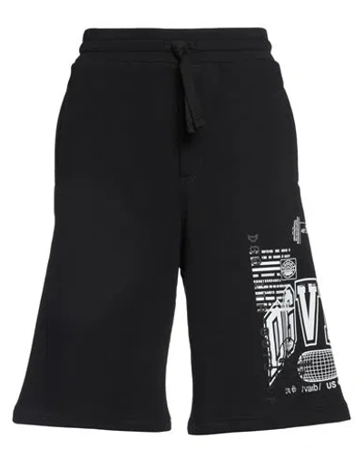 Dolce & Gabbana Man Shorts & Bermuda Shorts Black Size M Cotton