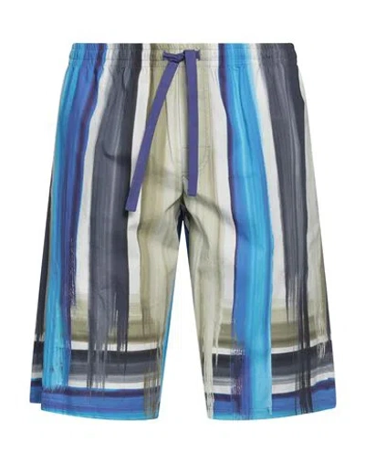 Dolce & Gabbana Man Shorts & Bermuda Shorts Blue Size 34 Cotton In Multi