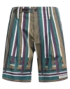 Dolce & Gabbana Man Shorts & Bermuda Shorts Deep Teal Size 42 Cotton, Elastane In Green
