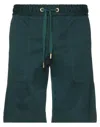 Dolce & Gabbana Man Shorts & Bermuda Shorts Emerald Green Size 36 Cotton, Elastane In Green