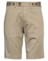Dolce & Gabbana Man Shorts & Bermuda Shorts Khaki Size 42 Cotton, Elastane