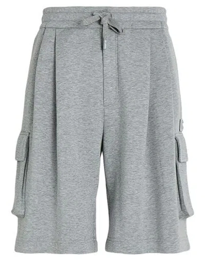 Dolce & Gabbana Man Shorts & Bermuda Shorts Light Grey Size 36 Cotton