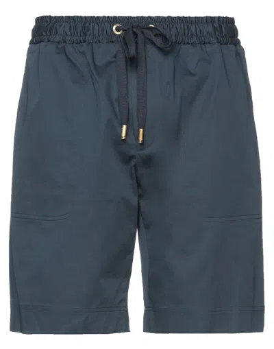 Dolce & Gabbana Man Shorts & Bermuda Shorts Midnight Blue Size 30 Cotton, Elastane In Dark Blue