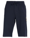 Dolce & Gabbana Man Shorts & Bermuda Shorts Navy Size 30 Cotton, Polyester, Polyamide, Viscose, Meta In Blue