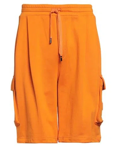 Dolce & Gabbana Man Shorts & Bermuda Shorts Orange Size 42 Cotton