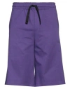 Dolce & Gabbana Man Shorts & Bermuda Shorts Purple Size 38 Cotton In Purple