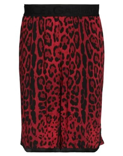 Dolce & Gabbana Man Shorts & Bermuda Shorts Red Size 34 Viscose