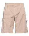 Dolce & Gabbana Man Shorts & Bermuda Shorts Sand Size 34 Cotton, Elastane In Beige