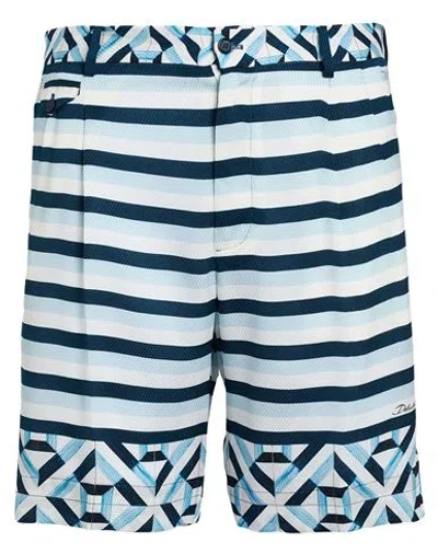 DOLCE & GABBANA DOLCE & GABBANA MAN SHORTS & BERMUDA SHORTS SKY BLUE SIZE 44 SILK