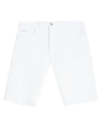 Dolce & Gabbana Man Shorts & Bermuda Shorts White Size 28 Cotton, Elastane