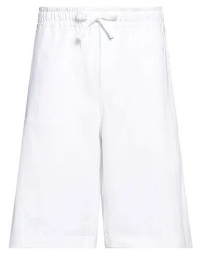 Dolce & Gabbana Man Shorts & Bermuda Shorts White Size 32 Cotton, Viscose