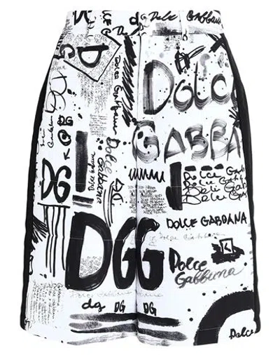 Dolce & Gabbana Man Shorts & Bermuda Shorts White Size 40 Polyester
