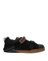 Dolce & Gabbana Man Sneakers Black Size 12 Alpaca Wool, Viscose, Calfskin, Synthetic Fibers, Pvc - P In Black