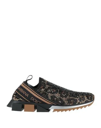 Dolce & Gabbana Man Sneakers Black Size 7 Textile Fibers