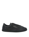 Dolce & Gabbana Man Sneakers Black Size 8 Calfskin, Lambskin