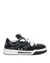 Dolce & Gabbana Denim New Roma Sneakers In Black