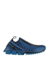 Dolce & Gabbana Man Sneakers Bright Blue Size 9 Textile Fibers