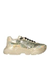 Dolce & Gabbana Man Sneakers Gold Size 8 Leather In Gold