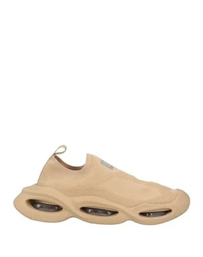 Dolce & Gabbana Wave Slip-on-sneakers In Sand Silver