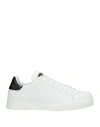Dolce & Gabbana Man Sneakers White Size 11.5 Calfskin In White