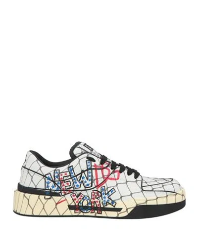 Dolce & Gabbana New Roma Low-top Sneakers In White