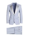 Dolce & Gabbana Man Suit Lilac Size 36 Wool, Silk, Elastane, Polyethylene In Purple