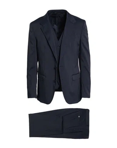 Dolce & Gabbana Man Suit Midnight Blue Size 34 Cotton, Elastane, Viscose, Cupro