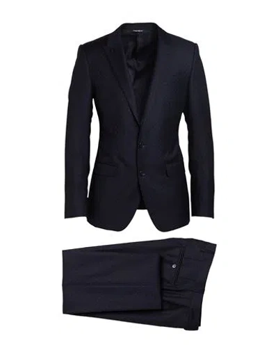 Dolce & Gabbana Man Suit Midnight Blue Size 36 Virgin Wool
