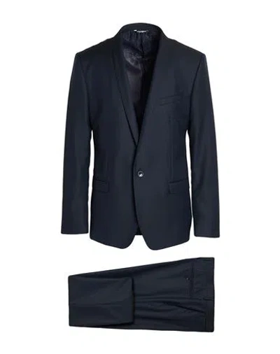 Dolce & Gabbana Man Suit Midnight Blue Size 38 Virgin Wool