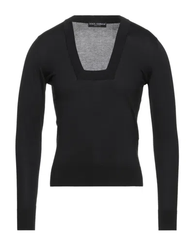 Dolce & Gabbana Sweaters In Black