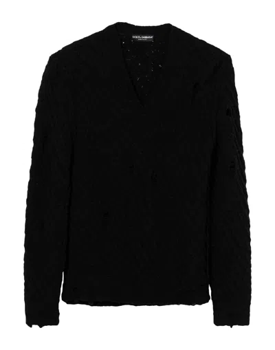 Dolce & Gabbana Sweaters In Black