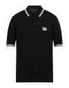 Dolce & Gabbana Logo-embroidered Polo T-shirt In Black