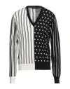 Dolce & Gabbana Man Sweater Black Size 46 Silk, Zamak In Black