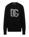 Dolce & Gabbana Studded Logo-detail Jumper In Black
