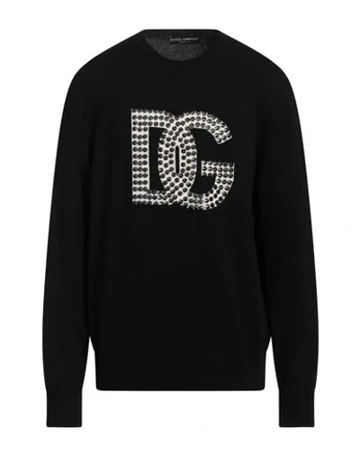 DOLCE & GABBANA DOLCE & GABBANA MAN SWEATER BLACK SIZE L CASHMERE, ALUMINUM, ABS - ACRYLONITRILE BUTADIENE STYRENE