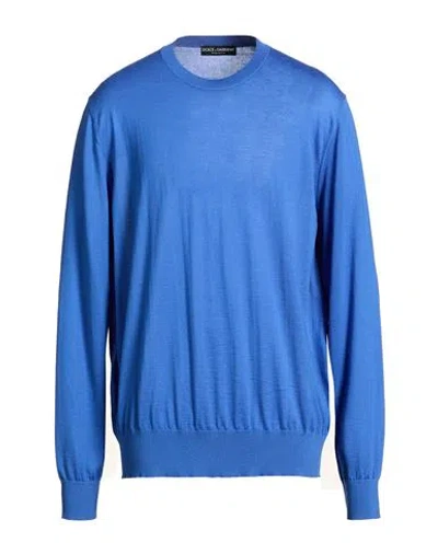 Dolce & Gabbana Man Sweater Blue Size 48 Cashmere