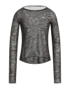 Dolce & Gabbana Man Sweater Dark Brown Size 38 Polyester, Linen