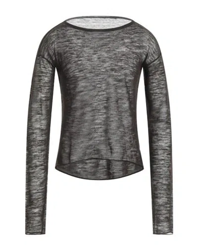 Dolce & Gabbana Man Sweater Dark Brown Size 38 Polyester, Linen