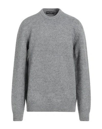 Dolce & Gabbana Man Sweater Grey Size 42 Polyamide, Viscose, Wool, Elastane