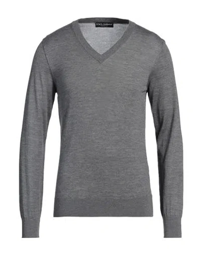 Dolce & Gabbana Man Sweater Grey Size 46 Cashmere