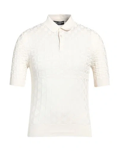 Dolce & Gabbana Man Sweater Ivory Size 34 Silk In White