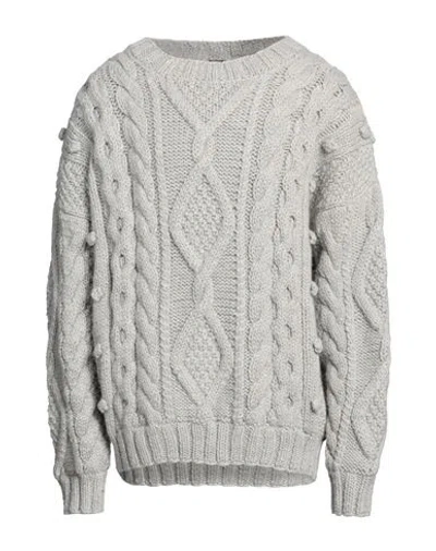 Dolce & Gabbana Man Sweater Light Grey Size Xl Alpaca Wool, Wool