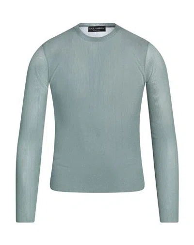 Dolce & Gabbana Man Sweater Sage Green Size 44 Polyester