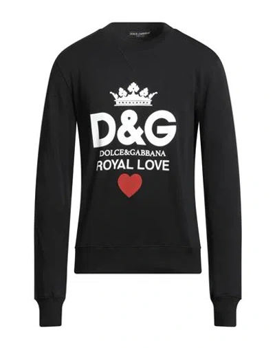 Dolce & Gabbana Man Sweatshirt Black Size 36 Cotton