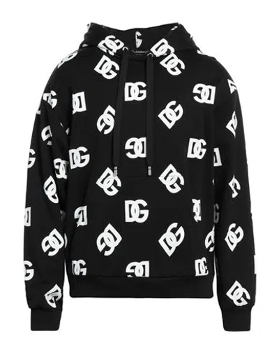Dolce & Gabbana Man Sweatshirt Black Size 36 Cotton, Elastane