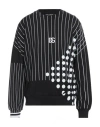 Dolce & Gabbana Man Sweatshirt Black Size 40 Cotton, Elastane In Black