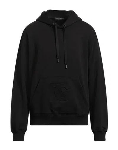 Dolce & Gabbana Man Sweatshirt Black Size 42 Cotton, Elastane